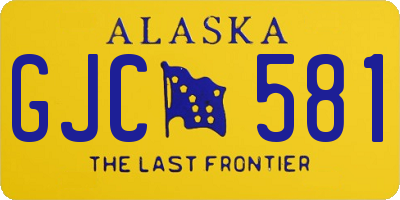 AK license plate GJC581