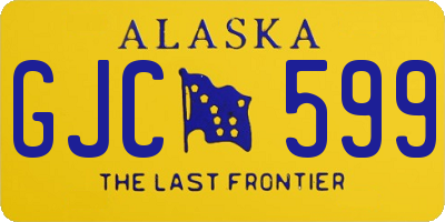 AK license plate GJC599