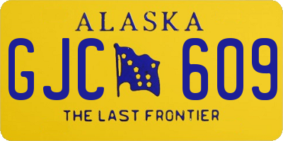 AK license plate GJC609