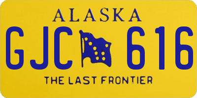AK license plate GJC616