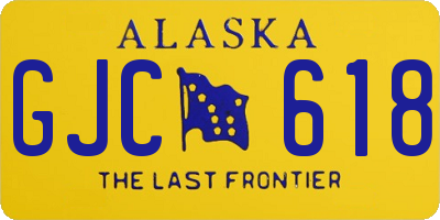 AK license plate GJC618