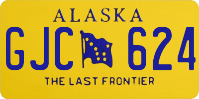 AK license plate GJC624