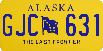 AK license plate GJC631