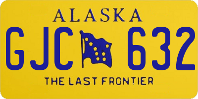 AK license plate GJC632