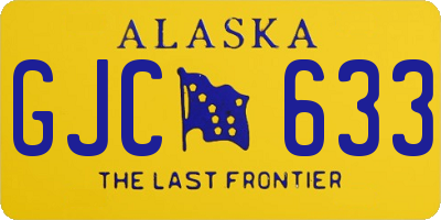 AK license plate GJC633