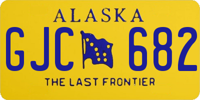 AK license plate GJC682