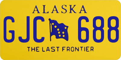 AK license plate GJC688
