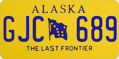 AK license plate GJC689