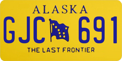 AK license plate GJC691