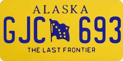 AK license plate GJC693