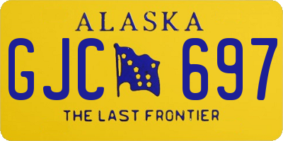 AK license plate GJC697
