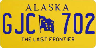 AK license plate GJC702
