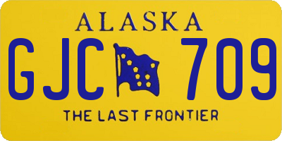 AK license plate GJC709
