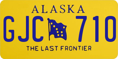 AK license plate GJC710