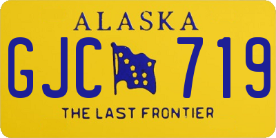 AK license plate GJC719