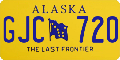AK license plate GJC720