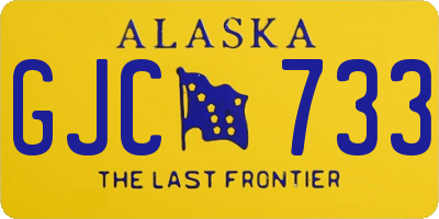 AK license plate GJC733