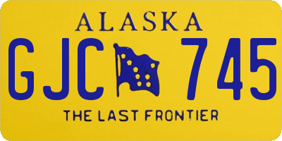 AK license plate GJC745