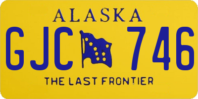 AK license plate GJC746