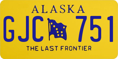 AK license plate GJC751
