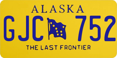 AK license plate GJC752