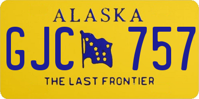 AK license plate GJC757