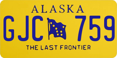AK license plate GJC759