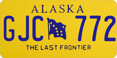 AK license plate GJC772