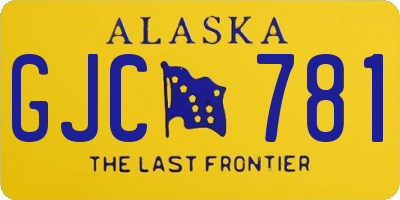 AK license plate GJC781