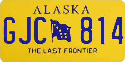 AK license plate GJC814