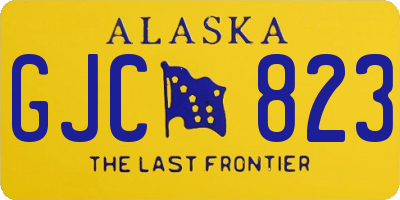 AK license plate GJC823