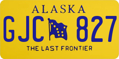 AK license plate GJC827
