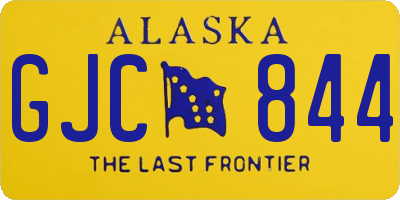 AK license plate GJC844