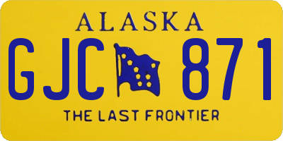 AK license plate GJC871