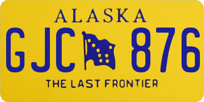 AK license plate GJC876