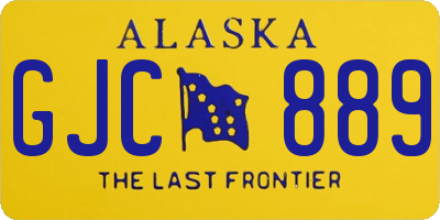 AK license plate GJC889