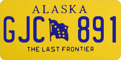 AK license plate GJC891