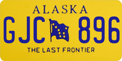 AK license plate GJC896