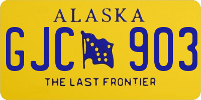 AK license plate GJC903