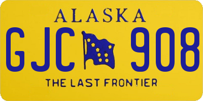 AK license plate GJC908