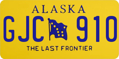 AK license plate GJC910