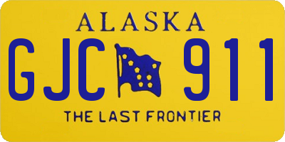 AK license plate GJC911