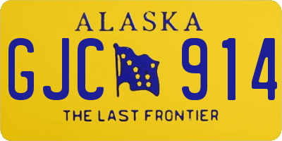 AK license plate GJC914