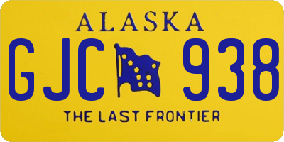 AK license plate GJC938
