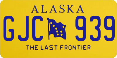 AK license plate GJC939
