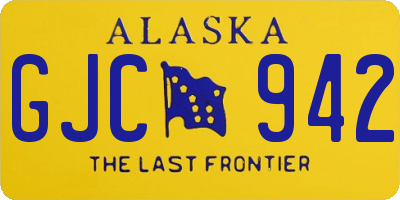 AK license plate GJC942