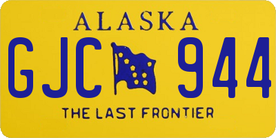 AK license plate GJC944