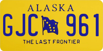 AK license plate GJC961