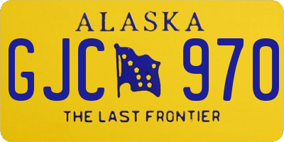 AK license plate GJC970