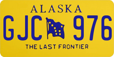 AK license plate GJC976